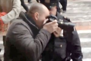 Robert Stolarik shooting an OWS protest in December, 2011